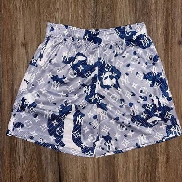 BLUE BRAVEST STUDIOS LV SHORTS SIZE LARGE BRAND